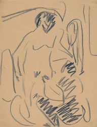 Desnudo en la playa, 1910