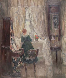En el salón, c.1910
