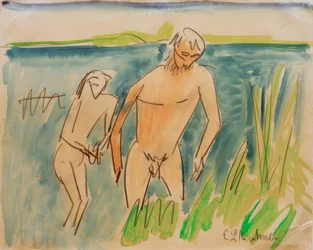 Bañistas en Moritzburg