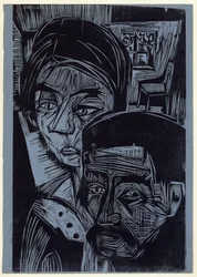 Pareja de campesinos en la cabaña (Andres y Annamargret Müller)