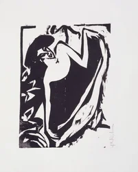 Bailarina con falda levantada, 1909