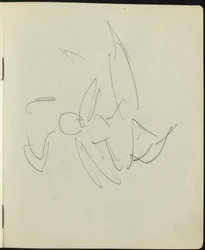 Bailarines y Artistas (Página de un Cuaderno de Bocetos)