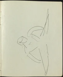 Bailarines y Artistas (Página de un Cuaderno de Bocetos)