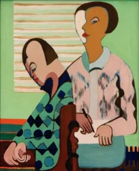 La pareja. Autorretrato con Erna