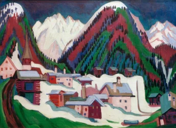 Pueblo de Monstein cerca de Davos