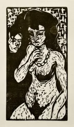 Desnudo femenino con autorretrato