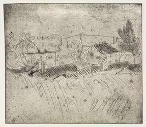 Bañistas de Moritzburg, mujer en hamaca - A orillas del lago/campo de espigas y vivero, Golberode
