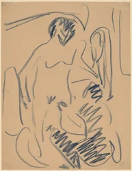 Desnudo en la Playa