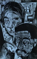 Pareja Campesina en la Cabaña, 1919