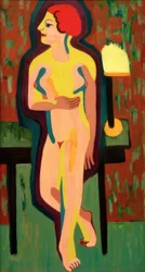 Mujer desnuda pelirroja