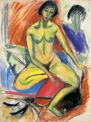 Desnudo femenino sentado