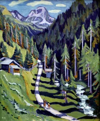 Valle de Sertig. 1937. (óleo sobre lienzo)