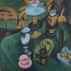 Naturaleza muerta con lámpara, 1912