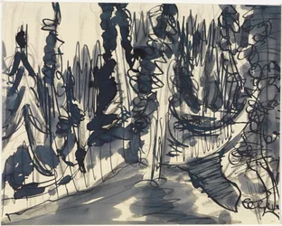 Bosque de abetos (estudio de bosque de montaña)