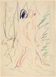 Dos Desnudos en un Bosque