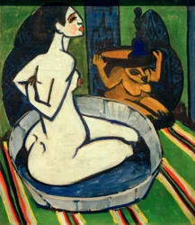 Desnudo femenino en la bañera