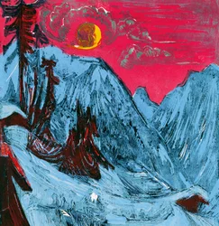 Noche de invierno a la luz de la luna