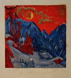 Noche de luna de invierno
