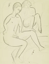 Joven pareja en el baño