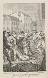 Las masacres de La Glacière el 16-17 de octubre de 1791