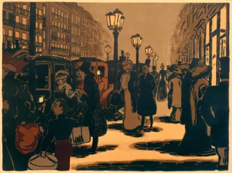 Escena callejera en París