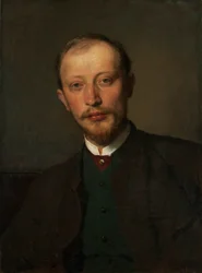 El pintor Franz Jaschke