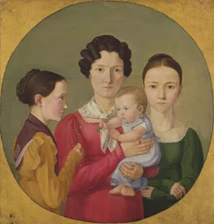 Las hermanas Malvine (1811-85), Hermine (1801-52), Adelheid (1824-82) e Ida Speckter (1809-94), 1825