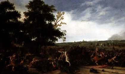 Infantería Luchando contra Caballería, 1630