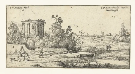 Paisaje con ruinas de un templo romano Paisajes (título de la serie)