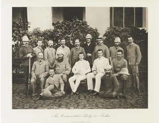 El zarevich Nicolás Alexandrovich de Rusia visitando la India, 1891
