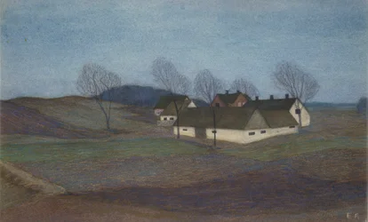 Una granja zelandesa (pastel)