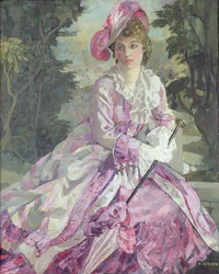 Adelaide Stanley como Kate (óleo sobre lienzo)