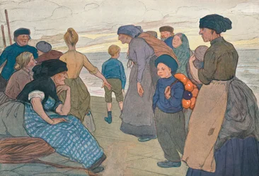 Pescadores de Yorkshire, c. 1900