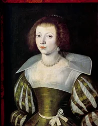 Retrato de mujer Pintura atribuida a Etienne Dumonstier (1574-1603) Sol. 0,6x0,46 m - Retrato de mujer Pintura atribuida a Etienne Dumonstier (1574-1603) 0,6 x 0,46 m Museo del Louvre, París