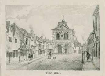 Tamworth - El Ayuntamiento: litografía, nd [1796-1865]