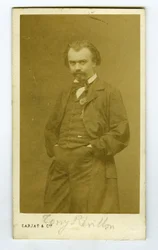 Francia, Retrato de Carjat de Antoine "Tony" Revillon (1832-1898) periodista, escritor, político