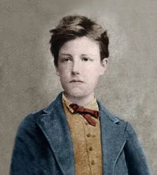 Retrato de Arthur Rimbaud (1859 - 1891), basado en la foto de Carjat.