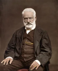 Retrato de Victor Hugo (1802-1885), escritor y poeta francés, coloreado sobre una fotografía de Étienne Carjat (1828-1906) - Victor Hugo (1802-1885), escritor y poeta francés, ca. 1870, fotografía coloreada