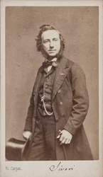 Retrato del violinista y compositor Camillo Sivori 1815-1894