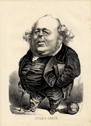Hoja volante - Ilustración de Etienne Carjat (1826-1906): Janin Jules (1804-1874)