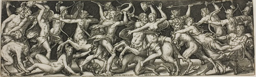 Combate de centauros y lapitas