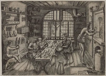Tienda de orfebre, 1576
