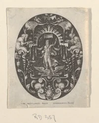 Júpiter, de Grotesques à fond noir, Divinités et Allégories