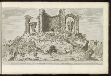 Ruinas de los Trofeos de Marius en Roma Edificios antiguos (título de la serie) I vestigi dell