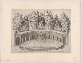 Speculum Romanae Magnificentiae: Fuente y jardines de la Villa d