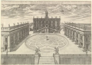 Speculum Romanae Magnificentiae: Vista del Capitolio Romano, 1569
