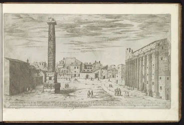 Columna de Antoninus Pius en Roma Edificios antiguos (título de la serie) I vestigi dell