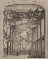Vista interior de los Enfants Trouvés, 1759