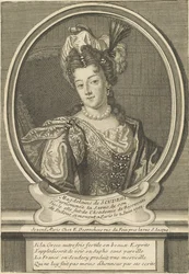 Retrato de Madeleine de Scudéry 1607-1701, c. 1710
