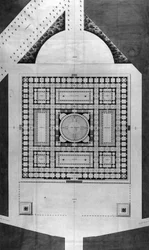 Mapa de la biblioteca pública - E.L. Boullée